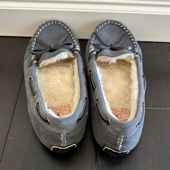 Lucky Brand Charcoal Suede Moccasins - Picture 3 of 7
